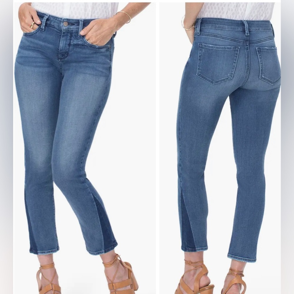 NYDJ Women's Sheri Ankle with Contrast Shadow lift tuck jeans in Wishful size 6